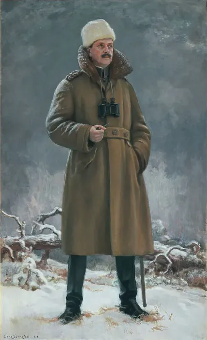 Framed Print : Portrait of Carl Gustaf Emil Mannerheim (1867-1951), 1933. Creator: Järnefelt, Eero (1863-1937) Framed Print : Portrait of Carl Gustaf Emil Mannerheim (1867-1951), 1933. Creator: Järnefelt, Eero (1863-1937)