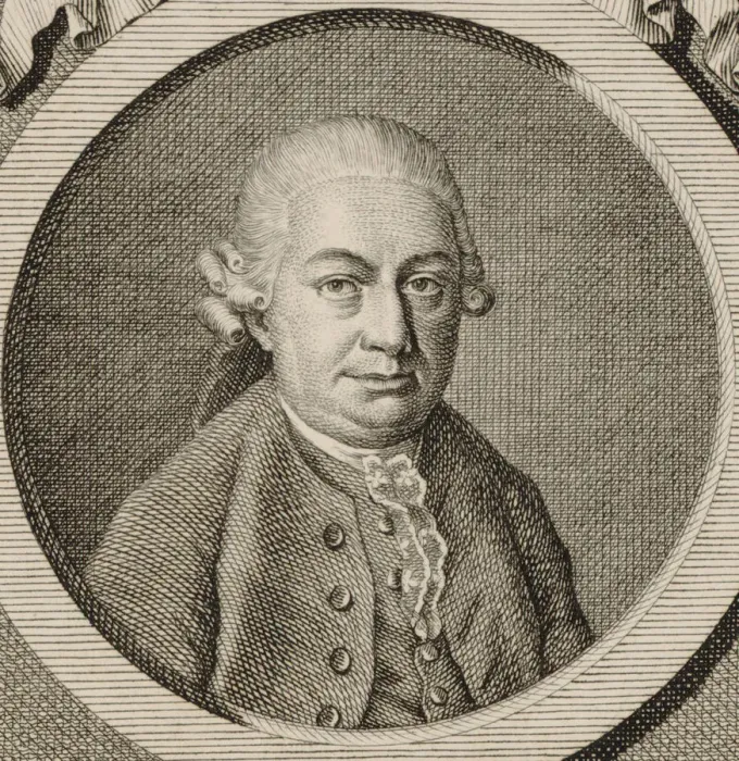 Framed Print : Portrait of Carl Philipp Emanuel Bach (1714-1788), 18th century Framed Print : Portrait of Carl Philipp Emanuel Bach (1714-1788), 18th century