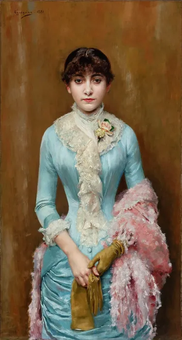 Framed Print : Portrait of Carmen Gaminde de Hurtado, 1881. Creator: Egusquiza y Barrena, Rogelio de (1845-1915) Framed Print : Portrait of Carmen Gaminde de Hurtado, 1881. Creator: Egusquiza y Barrena, Rogelio de (1845-1915)