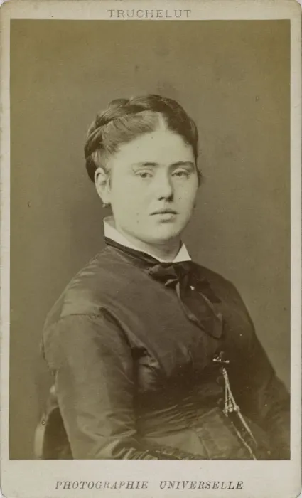 Framed Print : Portrait of Caroline Duruof (1845-1933), 1873. Creator: Truchelut Framed Print : Portrait of Caroline Duruof (1845-1933), 1873. Creator: Truchelut