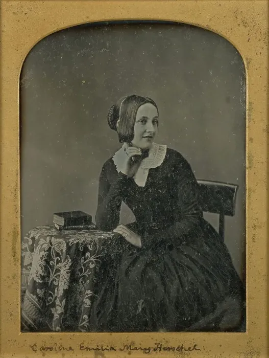 Framed Print : Portrait of Caroline Emilia Mary Herschel, about 1853. Creator: John Jabez Edwin Mayall Framed Print : Portrait of Caroline Emilia Mary Herschel, about 1853. Creator: John Jabez Edwin Mayall