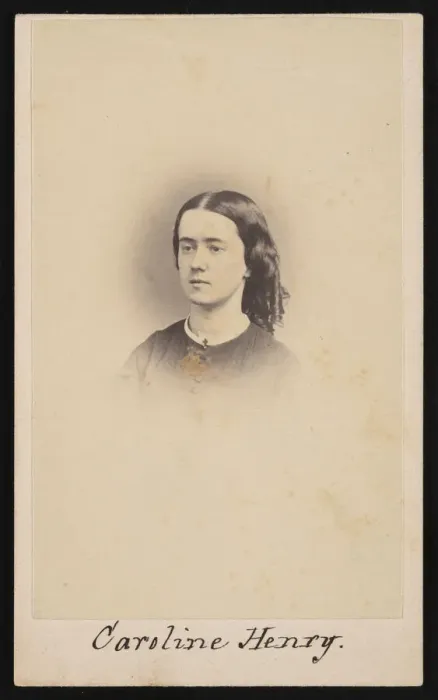 Framed Print : Portrait of Caroline Henry (1839-1920), Between 1860 and 1869 Framed Print : Portrait of Caroline Henry (1839-1920), Between 1860 and 1869
