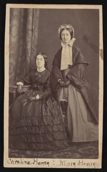 Framed Print : Portrait of Caroline Henry (1839-1920) and Mary Anna Henry (1834-1903), Circa 1860s Framed Print : Portrait of Caroline Henry (1839-1920) and Mary Anna Henry (1834-1903), Circa 1860s