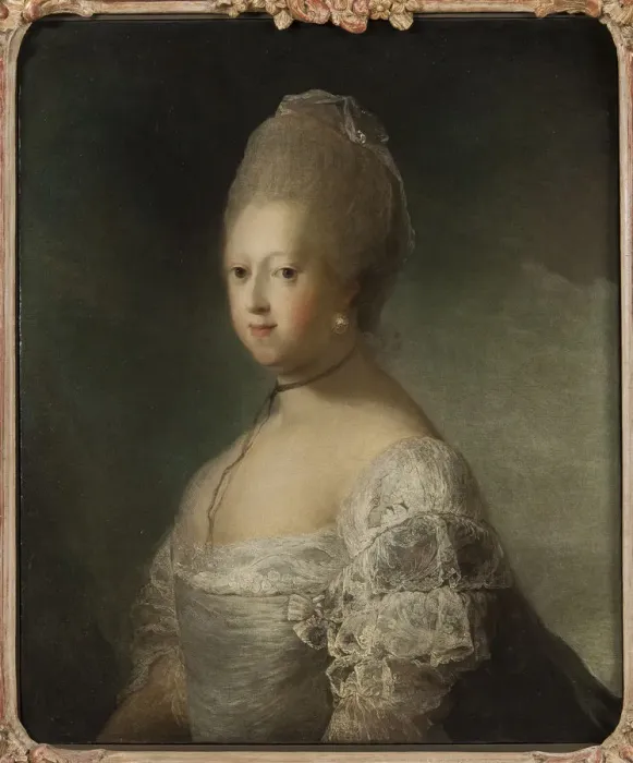 Framed Print : Portrait of Caroline Matilda of Great Britain (1751-1775), Queen of Denmark Framed Print : Portrait of Caroline Matilda of Great Britain (1751-1775), Queen of Denmark