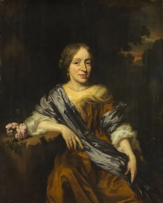 Framed Print : Portrait of Catharina Pottey, Sister of Willem and Sara Pottey, 1661-1693. Creator: Nicolaes Maes Framed Print : Portrait of Catharina Pottey, Sister of Willem and Sara Pottey, 1661-1693. Creator: Nicolaes Maes