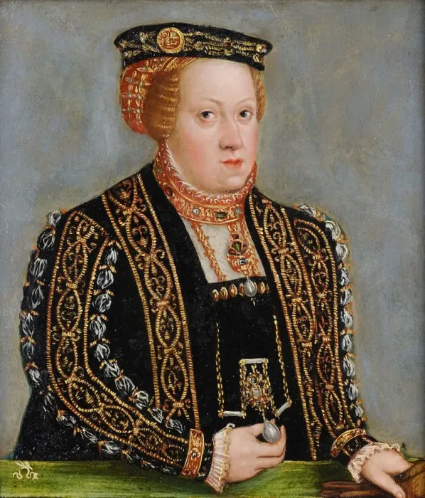 Framed Print : Portrait of Catherine of Austria (1533-1572), Queen of Poland, c. 1565 Framed Print : Portrait of Catherine of Austria (1533-1572), Queen of Poland, c. 1565