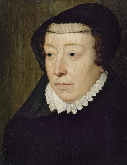 Framed Print : Portrait of Catherine de Medici (1519-1589), 1565. Creator: Clouet, Francois Framed Print : Portrait of Catherine de Medici (1519-1589), 1565. Creator: Clouet, Francois
