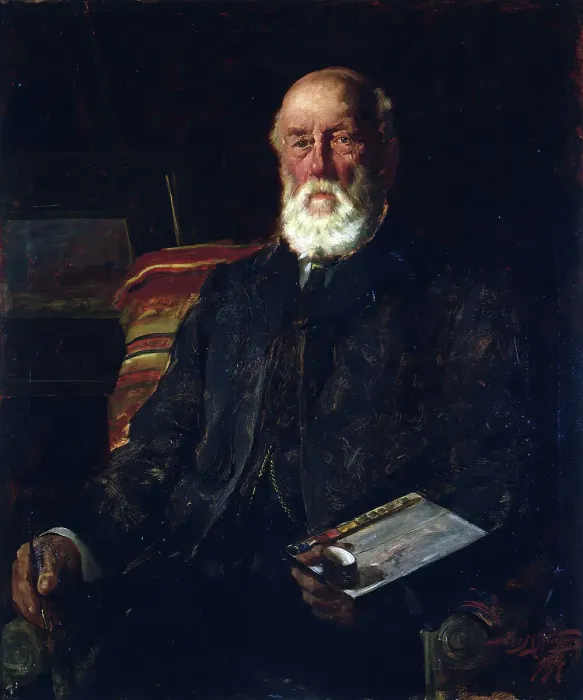 Framed Print : Portrait of C.D. Barraud, 1897. Creator: James McLauchlan Nairn Framed Print : Portrait of C.D. Barraud, 1897. Creator: James McLauchlan Nairn