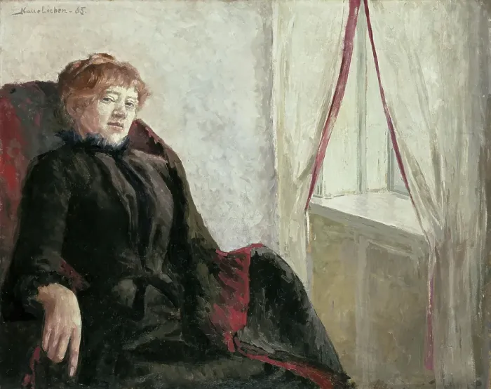 Framed Print : Portrait of Cecilie Thoresen Krog, 1885. Creator: Kalle Lochen Framed Print : Portrait of Cecilie Thoresen Krog, 1885. Creator: Kalle Lochen