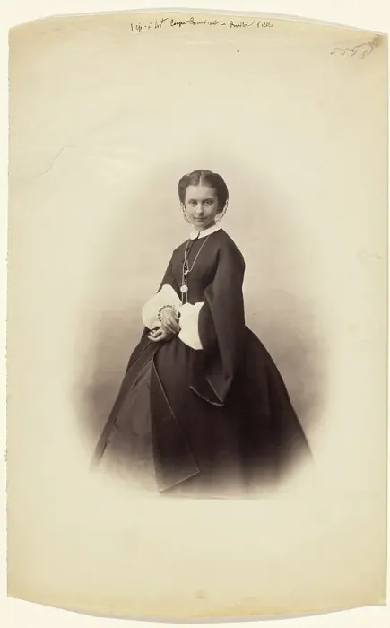 Framed Print : Portrait of Celine Montaland (?), about 1858. Creator: Gustave Le Gray Framed Print : Portrait of Celine Montaland (?), about 1858. Creator: Gustave Le Gray
