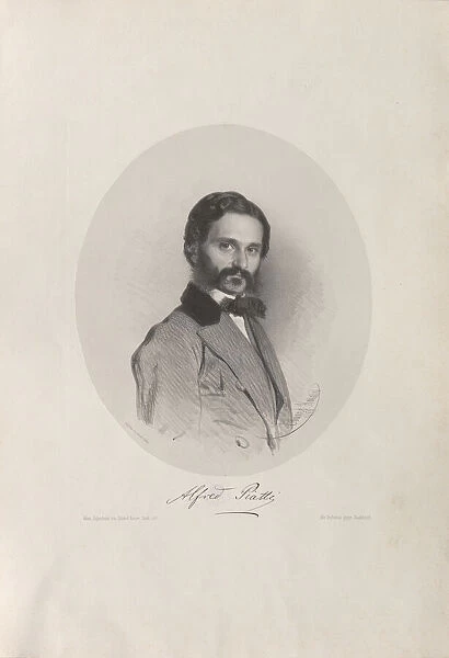 Portrait of the cellist and composer Alfredo Piatti (1822-1901), 1858