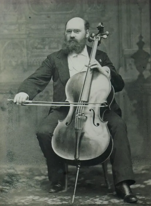 Framed Print : Portrait of the cellist and composer Wilhelm Fitzenhagen (1848-1890), 1888. Creator: Anonymous Framed Print : Portrait of the cellist and composer Wilhelm Fitzenhagen (1848-1890), 1888. Creator: Anonymous