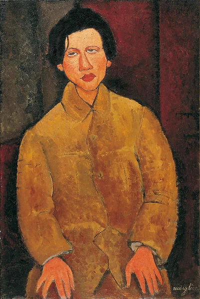 Portrait of Chaim Soutine (1893-1943). Artist: Modigliani, Amedeo (1884-1920)