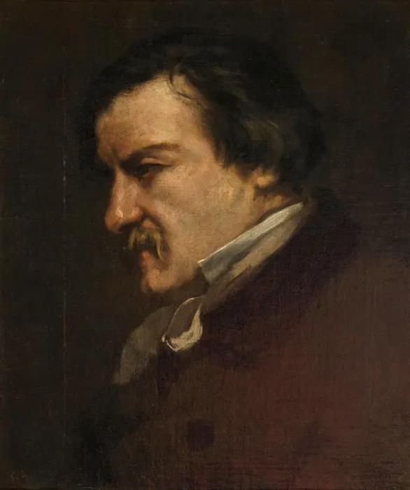 Framed Print : Portrait of Champfleury, 1855