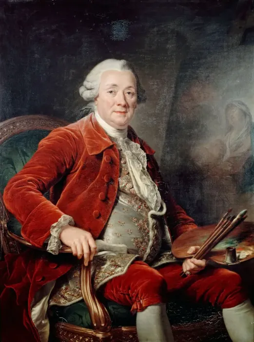 Framed Print : Portrait of Charles-Amedee-Philippe van Loo. Artist: Labille-Guiard, Adelaide (1749-1803) Framed Print : Portrait of Charles-Amedee-Philippe van Loo. Artist: Labille-Guiard, Adelaide (1749-1803)