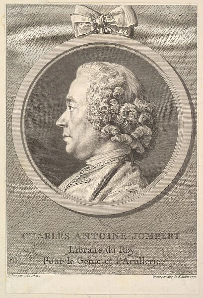 Portrait of Charles-Antoine Jombert, 1770. Creator: Augustin de Saint-Aubin