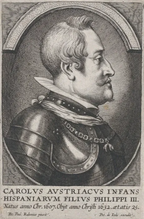Framed Print : Portrait of Charles of Austria, Infante of Spain, in profile to the right, ca. 1650 Framed Print : Portrait of Charles of Austria, Infante of Spain, in profile to the right, ca. 1650