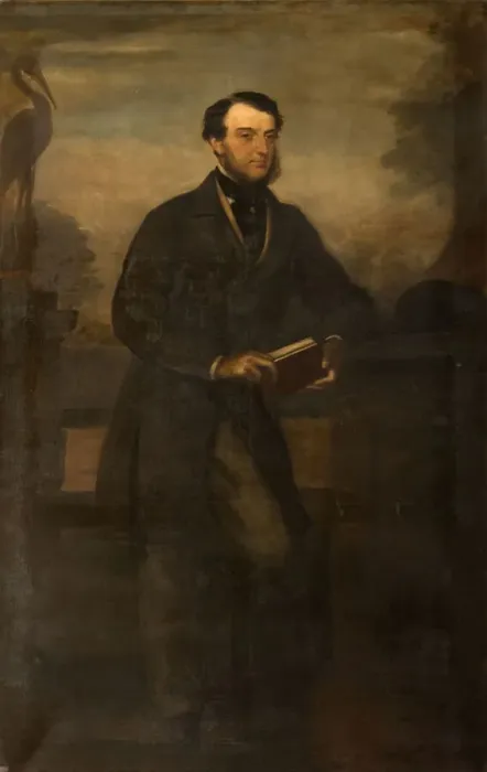 Framed Print : Portrait Of Charles B Adderley 1st Lord Norton, 1865. Creator: Henry Weigall Framed Print : Portrait Of Charles B Adderley 1st Lord Norton, 1865. Creator: Henry Weigall