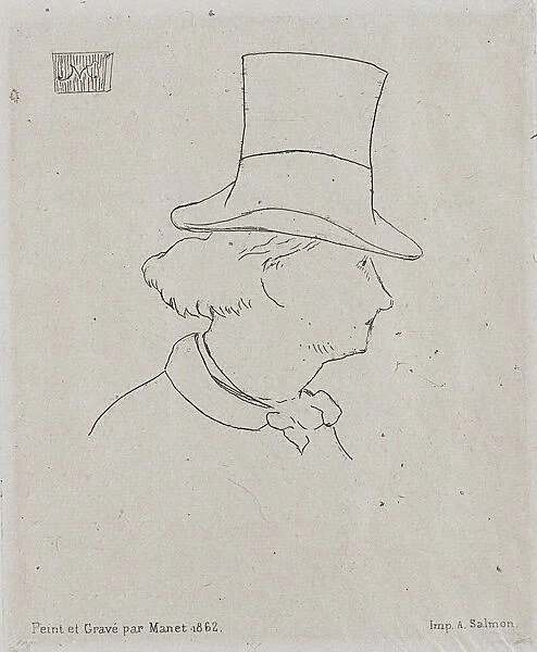 Portrait of Charles Baudelaire (1821-1867). Creator: Manet, Edouard (1832-1883)