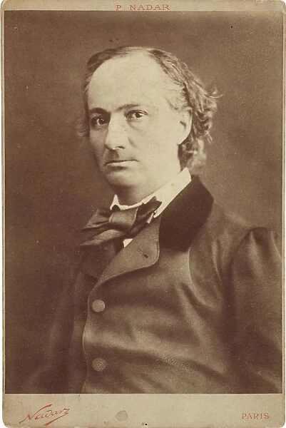 Portrait of Charles Baudelaire (1821-1867), ca 1855. Creator: Nadar, Gaspard-Felix