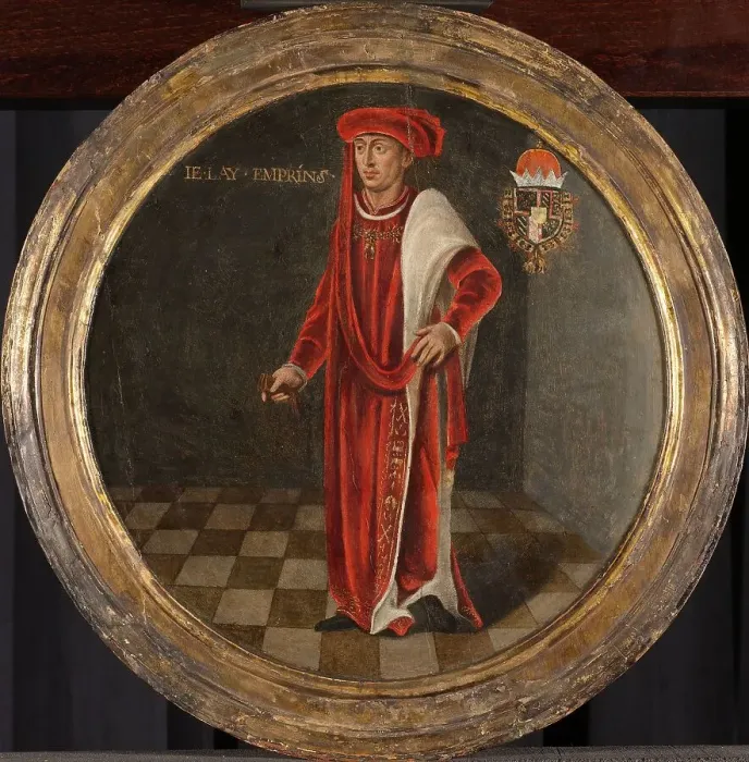 Framed Print : Portrait of Charles the Bold, Duke of Burgundy, c.1460-c.1480. Creator: Anon Framed Print : Portrait of Charles the Bold, Duke of Burgundy, c.1460-c.1480. Creator: Anon