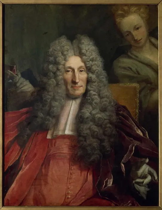 Framed Print : Portrait of Charles Boucher d'Orsay, provost of merchants from 1700 to 1708 (fragment), 1702. Creator: Nicolas de Largilliere Framed Print : Portrait of Charles Boucher d'Orsay, provost of merchants from 1700 to 1708 (fragment), 1702. Creator: Nicolas de Largilliere
