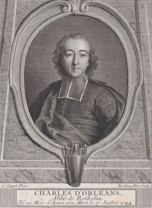 Framed Print : Portrait of Charles d Orleans, Abbe of Rothelin, 1744-49. 1744-49 Framed Print : Portrait of Charles d Orleans, Abbe of Rothelin, 1744-49. 1744-49