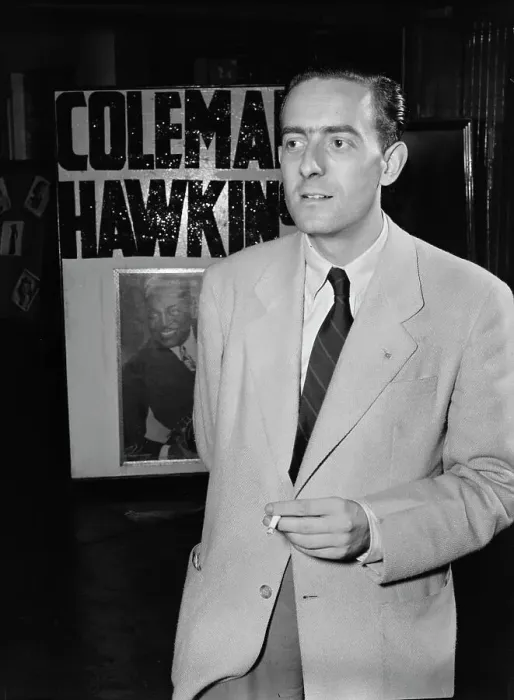 Framed Print : Portrait of Charles Delaunay, 52nd Street, New York, N.Y. ca. Oct. 1946. Creator: William Paul Gottlieb Framed Print : Portrait of Charles Delaunay, 52nd Street, New York, N.Y. ca. Oct. 1946. Creator: William Paul Gottlieb