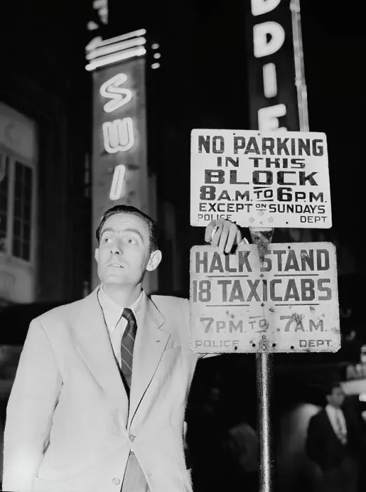 Framed Print : Portrait of Charles Delaunay, 52nd Street, New York, N.Y. ca. Oct. 1946. Creator: William Paul Gottlieb Framed Print : Portrait of Charles Delaunay, 52nd Street, New York, N.Y. ca. Oct. 1946. Creator: William Paul Gottlieb