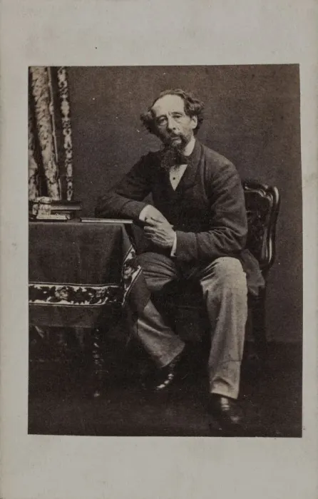 Framed Print : Portrait of Charles Dickens (1812-1870), 1860s. Creator: Anonymous Framed Print : Portrait of Charles Dickens (1812-1870), 1860s. Creator: Anonymous