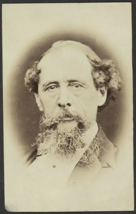 Framed Print : Portrait of Charles Dickens, before 1870. Creator: Unknown Framed Print : Portrait of Charles Dickens, before 1870. Creator: Unknown