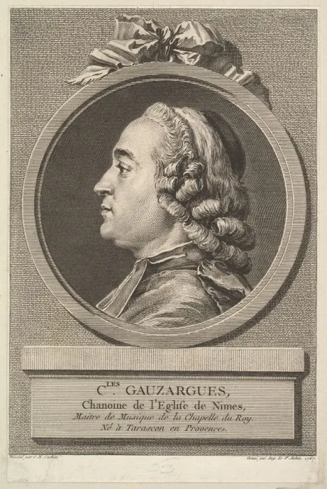 Framed Print : Portrait of Charles Gauzargues, 1767. Creator: Augustin de Saint-Aubin Framed Print : Portrait of Charles Gauzargues, 1767. Creator: Augustin de Saint-Aubin