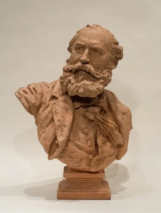 Framed Print : Portrait Of Charles Gounod, 1873. Creator: Jean-Baptiste Carpeaux
