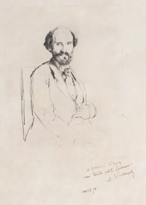 Framed Print : Portrait of Charles Hayem, 1876. Creator: Marcellin-Gilbert Desboutin Framed Print : Portrait of Charles Hayem, 1876. Creator: Marcellin-Gilbert Desboutin