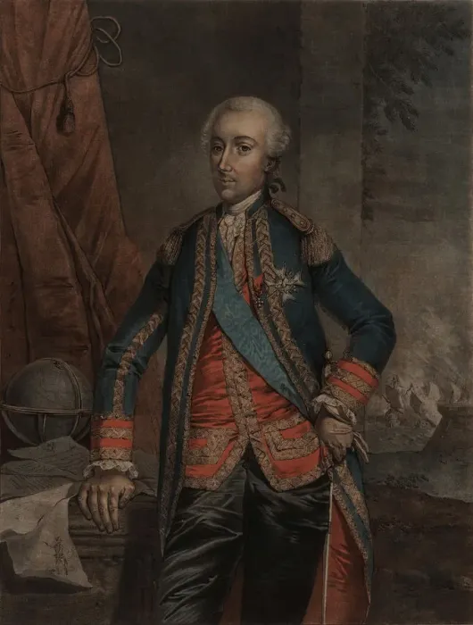 Framed Print : Portrait of Charles Hector, comte d Estaing (1729-1794), 1778. Creator: Anonymous Framed Print : Portrait of Charles Hector, comte d Estaing (1729-1794), 1778. Creator: Anonymous