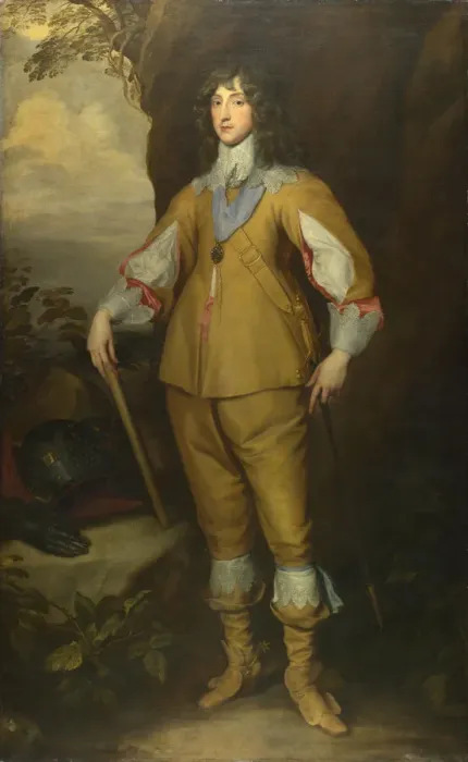 Framed Print : Portrait of Charles I Louis (1617-1680), Elector Palatine, ca 1637. Artist: Dyck, Anthony van, (Studio of) Framed Print : Portrait of Charles I Louis (1617-1680), Elector Palatine, ca 1637. Artist: Dyck, Anthony van, (Studio of)