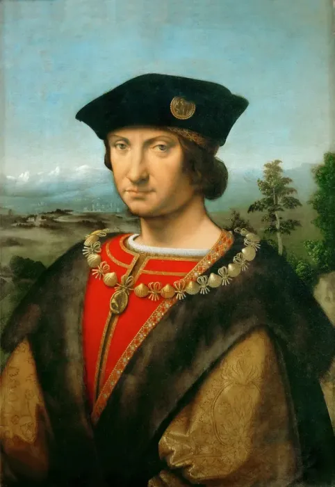 Framed Print : Portrait of Charles II d Amboise, ca 1507. Creator: Solari (Solario), Andrea (1470-1524) Framed Print : Portrait of Charles II d Amboise, ca 1507. Creator: Solari (Solario), Andrea (1470-1524)