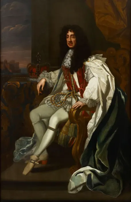 Framed Print : Portrait of Charles II of England (1630-1685), in the robes of the Order of the Garter Framed Print : Portrait of Charles II of England (1630-1685), in the robes of the Order of the Garter