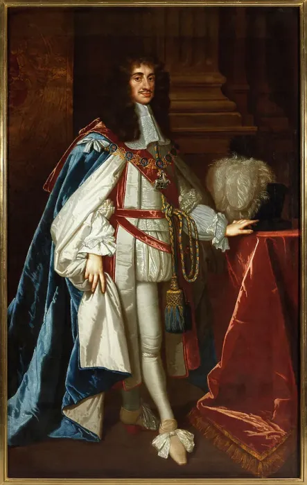 Framed Print : Portrait of Charles II of England (1630-1685), 1670. Creator: Lely, Sir Peter (1618-1680) Framed Print : Portrait of Charles II of England (1630-1685), 1670. Creator: Lely, Sir Peter (1618-1680)