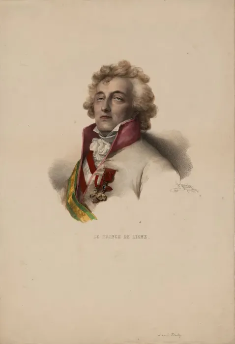Framed Print : Portrait of Charles-Joseph, Prince de Ligne (1735-1814), 1825. Artist: Grevedon, Pierre Louis Henri (1776-1860) Framed Print : Portrait of Charles-Joseph, Prince de Ligne (1735-1814), 1825. Artist: Grevedon, Pierre Louis Henri (1776-1860)
