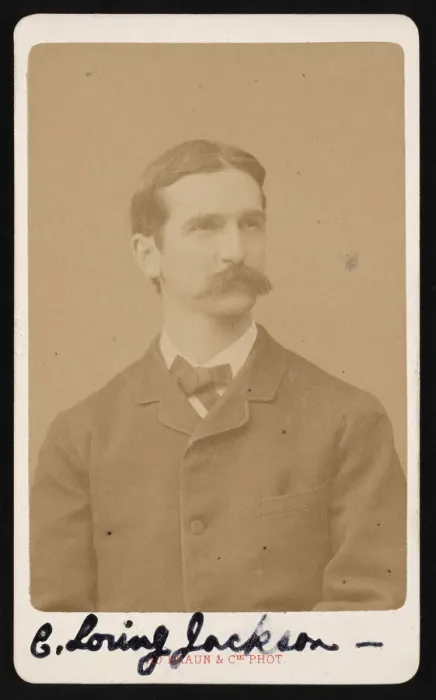 Framed Print : Portrait of Charles Loring Jackson (1847-1935), Circa 1887. Creator: Adolphe Braun Framed Print : Portrait of Charles Loring Jackson (1847-1935), Circa 1887. Creator: Adolphe Braun