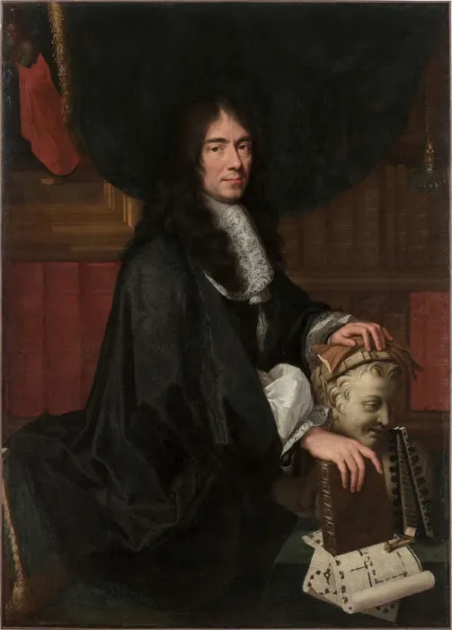 Framed Print : Portrait of Charles Perrault (1628-1703). Creator: Le Brun, Charles (1619-1690) Framed Print : Portrait of Charles Perrault (1628-1703). Creator: Le Brun, Charles (1619-1690)