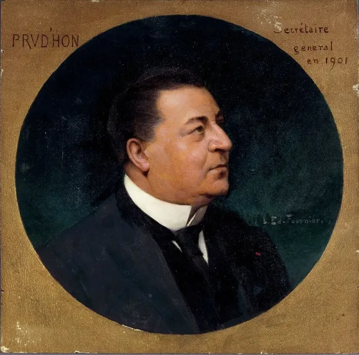 Framed Print : Portrait of Charles Prud'hon (1843-1930), member of the Comédie-Française, between 1901 and 1913. Creator: Louis Edouard Paul Fournier Framed Print : Portrait of Charles Prud'hon (1843-1930), member of the Comédie-Française, between 1901 and 1913. Creator: Louis Edouard Paul Fournier