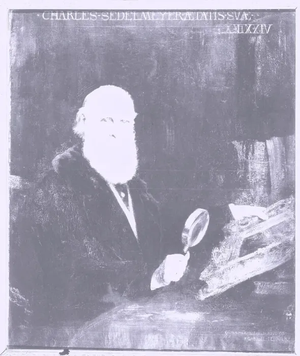 Framed Print : Portrait of Charles Sedelmeyer (1837-1925), art dealer, 1911. Creator: Gabriel Ferrier Framed Print : Portrait of Charles Sedelmeyer (1837-1925), art dealer, 1911. Creator: Gabriel Ferrier