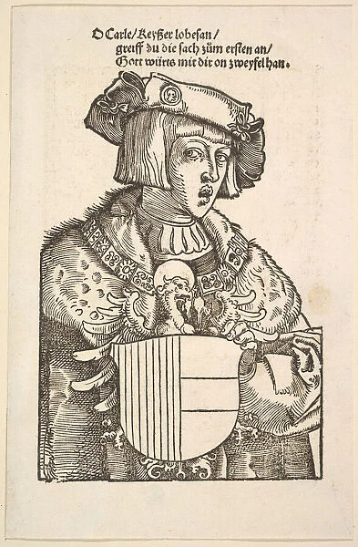 Portrait of Charles V. Creator: Hans Baldung