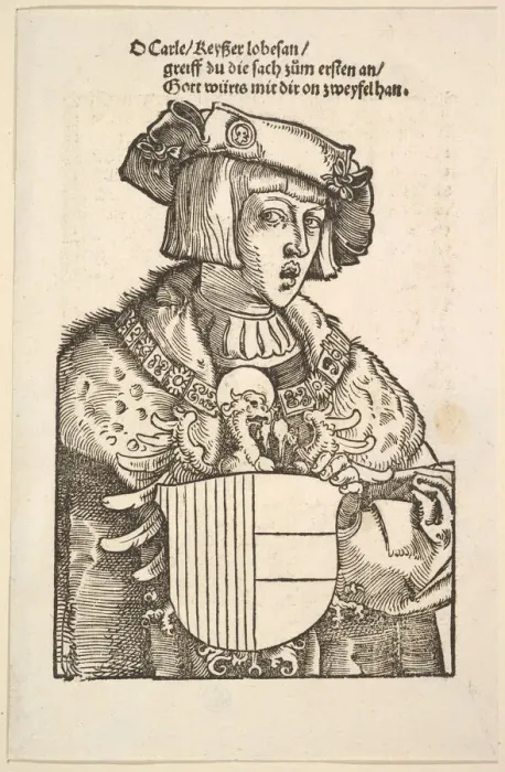 Framed Print : Portrait of Charles V. Creator: Hans Baldung Framed Print : Portrait of Charles V. Creator: Hans Baldung