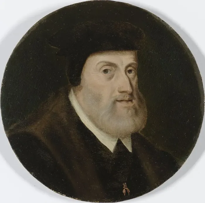 Framed Print : Portrait of Charles V, Holy Roman Emperor, c.1550. Creator: Unknown Framed Print : Portrait of Charles V, Holy Roman Emperor, c.1550. Creator: Unknown