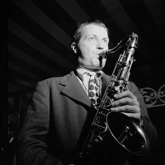 Framed Print : Portrait of Charlie Barnet, WOR broadcast, Aquarium, New York, N.Y. ca. Aug. 1946. Creator: William Paul Gottlieb Framed Print : Portrait of Charlie Barnet, WOR broadcast, Aquarium, New York, N.Y. ca. Aug. 1946. Creator: William Paul Gottlieb