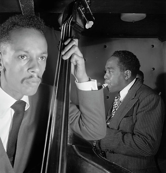 Portrait of Charlie Parker, Tommy Potter, and Max Roach, Three Deuces, New York, N.Y. ca. Aug. 1947 Creator: William Paul Gottlieb