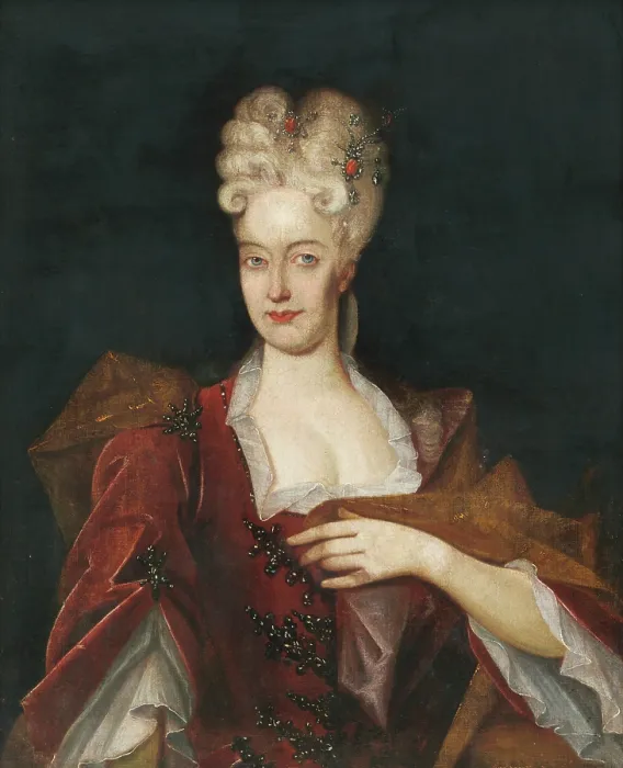 Framed Print : Portrait of Charlotte Amalia of Hesse-Wanfried, wife of Franz II. Rakoczi, 1700-1750. Creator: Unknown Framed Print : Portrait of Charlotte Amalia of Hesse-Wanfried, wife of Franz II. Rakoczi, 1700-1750. Creator: Unknown